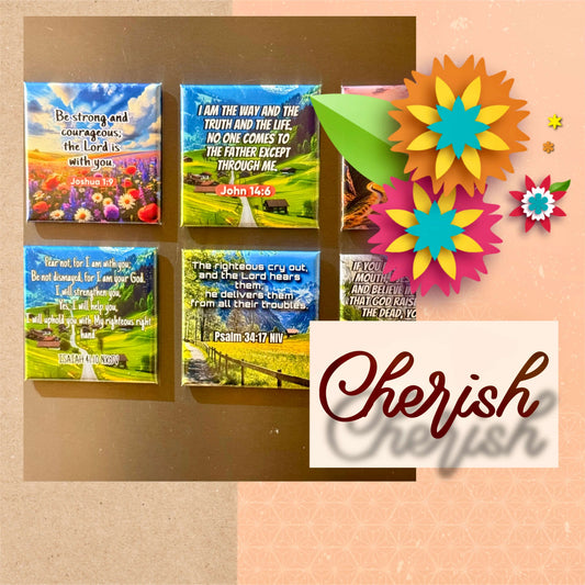 Inspirational Bible Verse - Set of 6