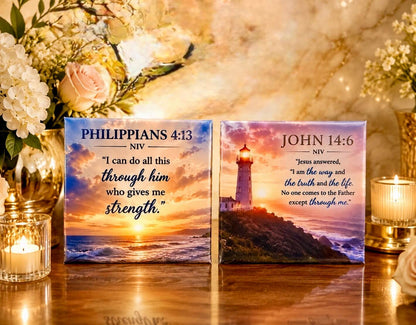 Inspirational Bible Verse - Set of 6
