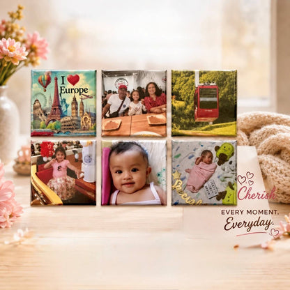6 x Photo Magnets l 2.0 Square