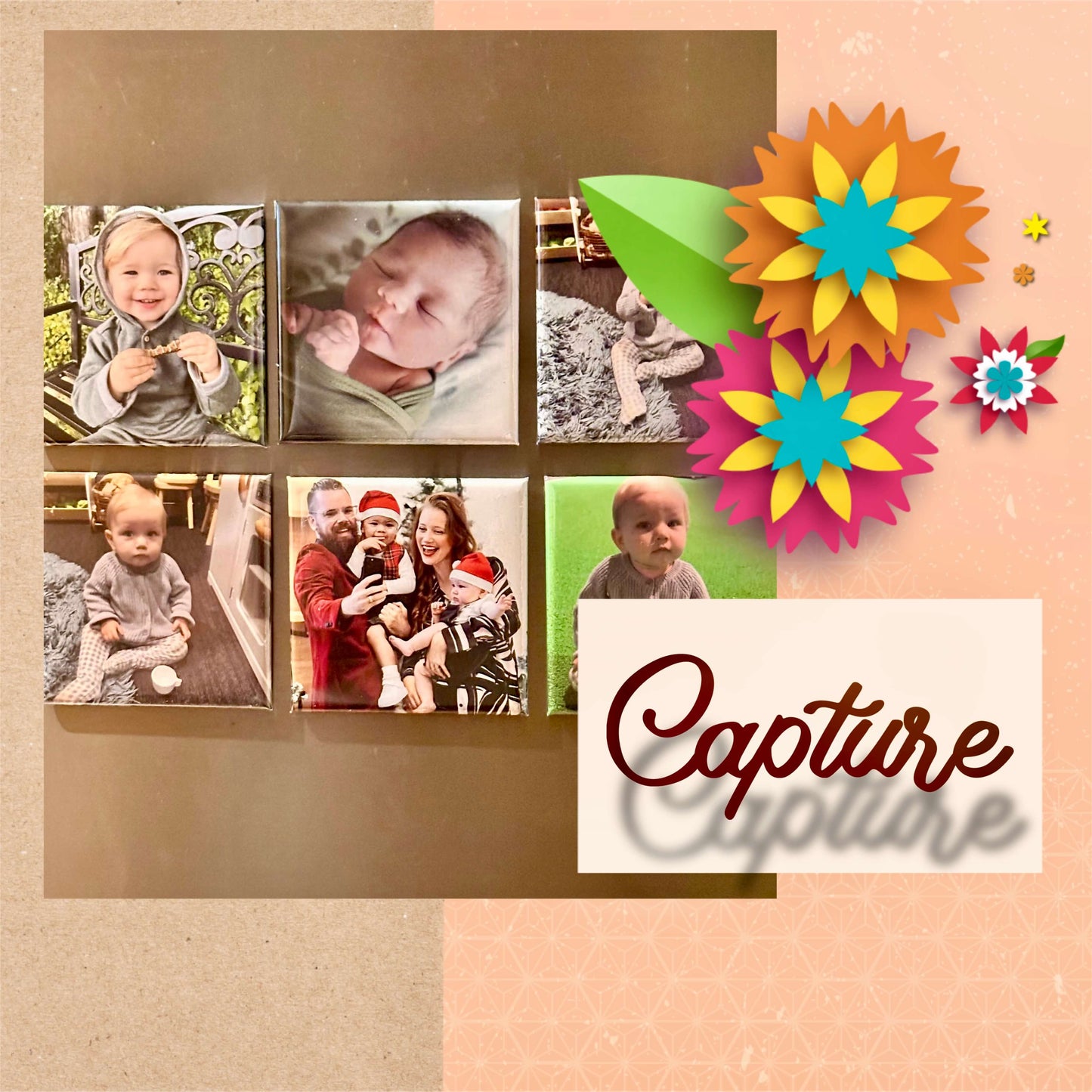 6 x Photo Magnets l 2.0 Square